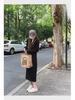 2025 French-Style Women's Sweater Dress: Early Autumn Long Skirt with Coat