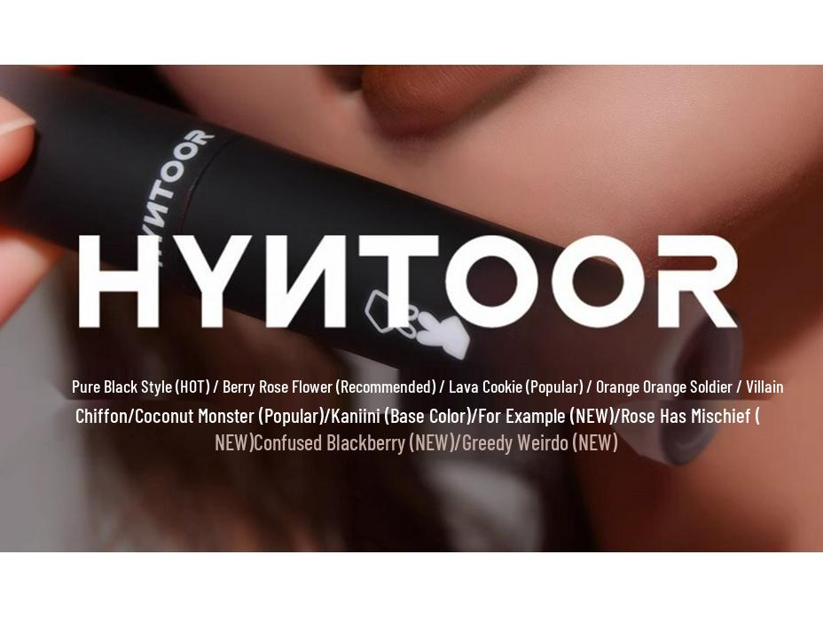 HYNTOOR Black Rabbit Matte Mist Macaron Lipstick – Student-Friendly Lip Gloss