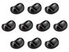 Set of 10 Black Mini Bean Chopstick Rests x Chopstick Rests Setomonohonpo [3 2.1cm]
