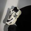 MLB Big Ball Chunky Faux Leather Thick Sole Shock Absorbing Height Increasing Low Top Dad Shoes Unisex Sneaker Black 3ASHC3S1N-50BKS
