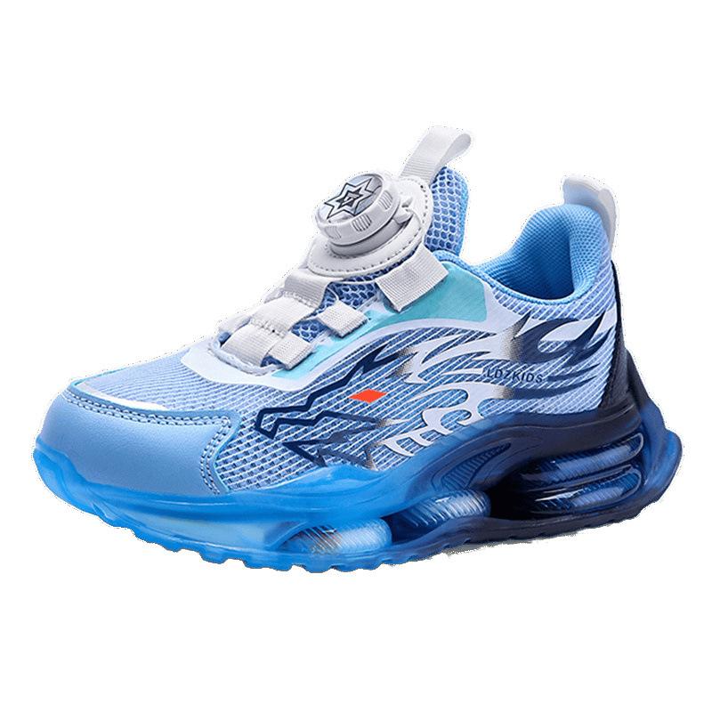 Boys' shoes spring mesh breathable mesh shoes 2025 new children's soft-soled air cushion sports basketball shoes running tide