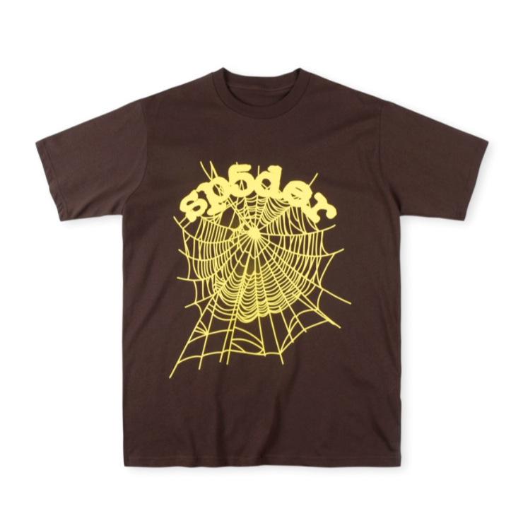 T-shirt Unisex con Stampa di Lettere in Schiuma Hip Hop Euro-Americano: Scollo Rotondo, Manica Corta, Design alla Moda