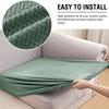 Jacquard Sofa Covers Solid Colors Seat Cushion Cover Living Room Washable Spandex Sofa Couch Slipcover L-Shaped Chaise Longue