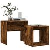 VidaXL Tables basses gigognes 2 pcs chêne fumé bois d'ingénierie 815540