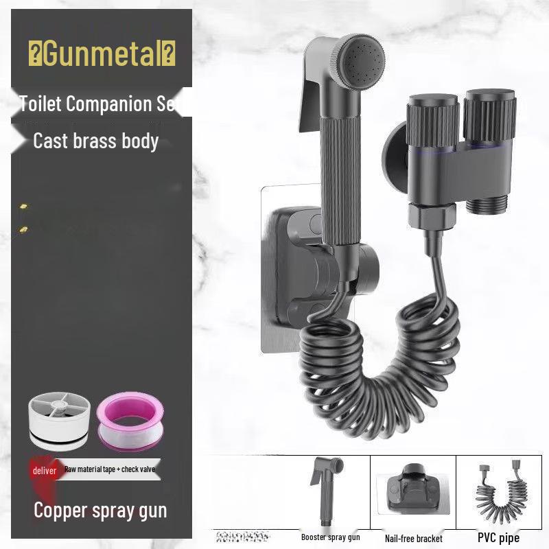 TLXT Dual Control Wall-Mounted Faucet with Spray Gun Set