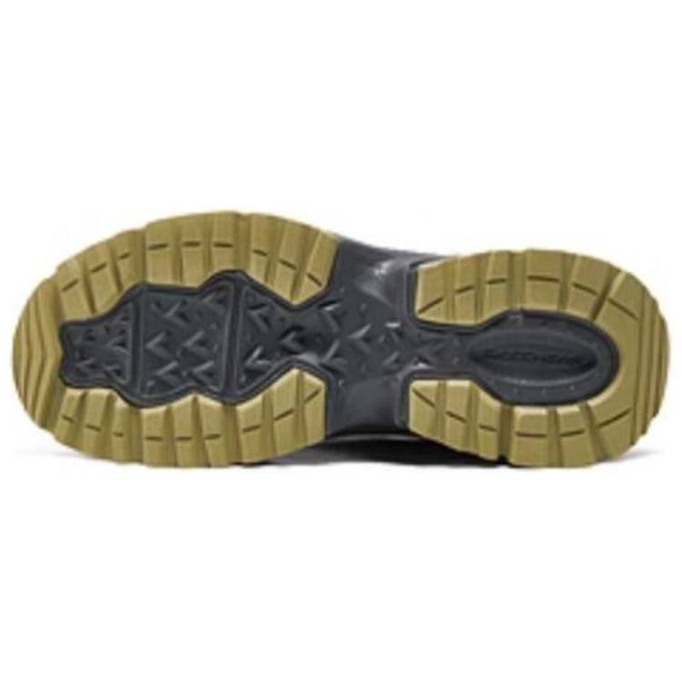 Skechers Outdoor Comfortable Mid-Top Hiking Shoes Men Hiking Shoes Gray Yellow 237742C-CCYL