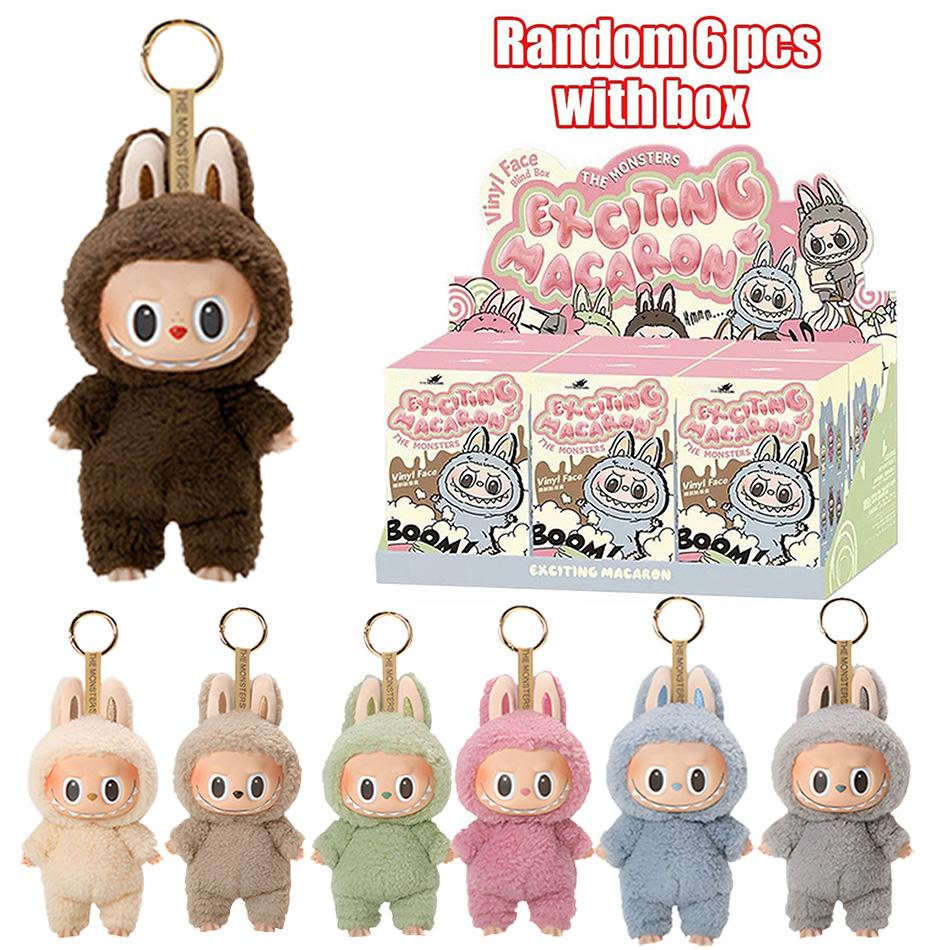 17cm V1 Prima Cutie Surpriză Labubu The Monsters Bătăi Inimii Macaron Față Emailată Drăguț Jucărie Kawaii Ornament de Masă Figurină PVC Umplută Cadou Cutie Surpriză Copil