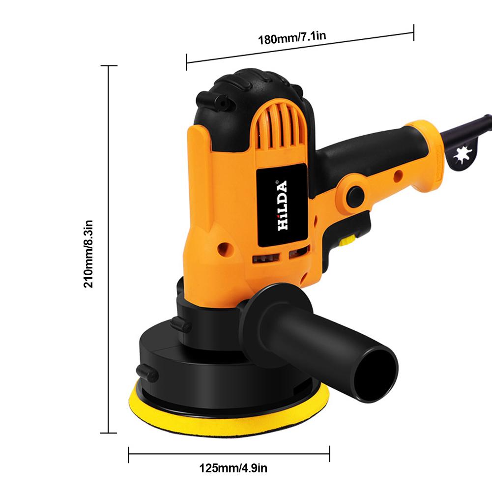 Electric Car Polisher Machine 3500rpm Mini Automobile Polisher 600W Multi-Purpose Adjustable Speed Car Scratch Repair Tool