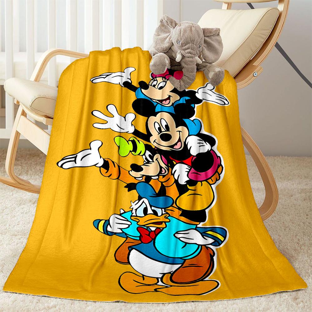 Classic Disney Characters Flannel Blanket-Soft and Suitable for Sofas,Beds,Offices,Travel,All Seasons,Great Gift for Holidays and Birthdays.