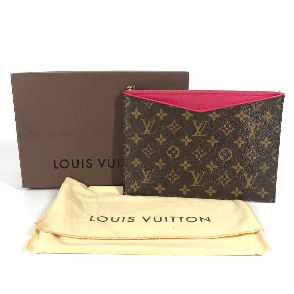 Louis Vuitton M60677 Monogram Pochette-Pallas Pouch Bag with Strap Clutch Bag
