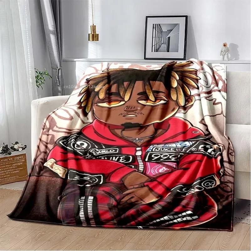Album Rapper Juice Wrld 999 Blanket Poster Art Printed Flannel Blanket Soft Bedspread Sofa Warming Cover Gift for Music Fans