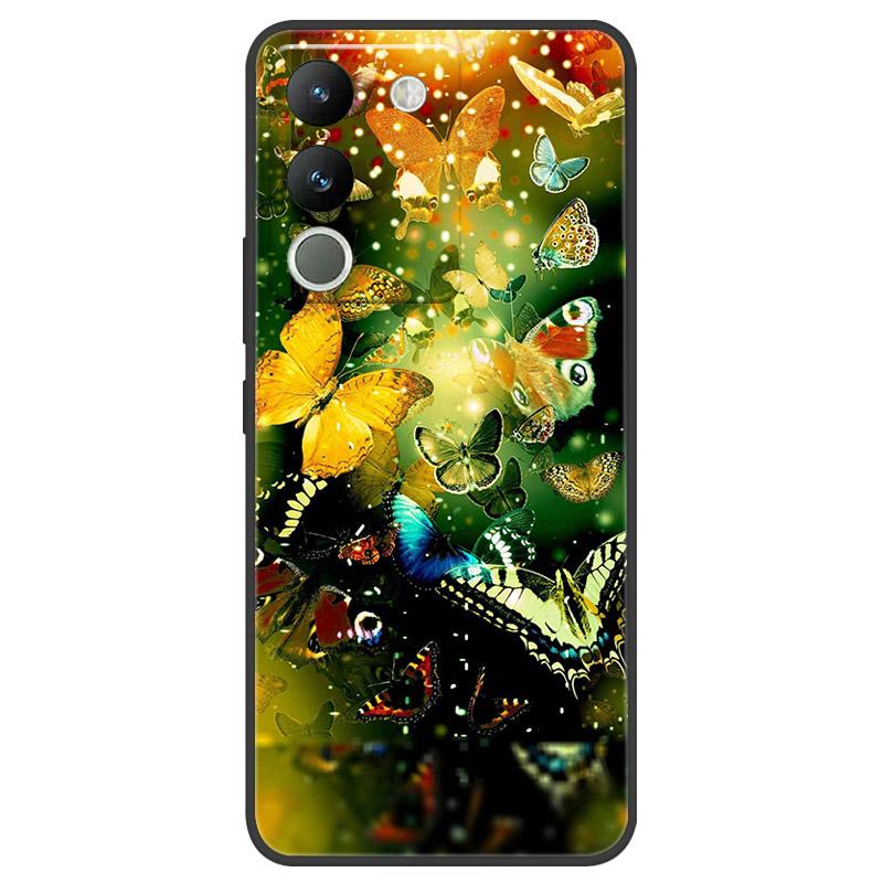 For VIVO V29E Case V2317 Camer Protective Shell For VIVO Y200 5G Phone Case Soft Silicone TPU Back Cover V2307 Shockproof Fundas