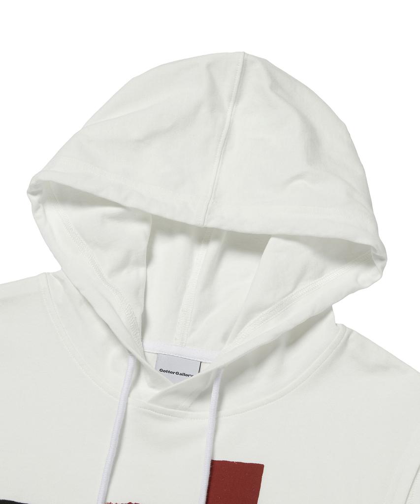 Garter Gallery Red Cross Hood Sleeveless_White