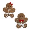 Christmas Gingerbread Man Pendant Christmas Tree Party Home Decor 2025 New Year Gift Noel  Cute Pillow For Decoration Couch