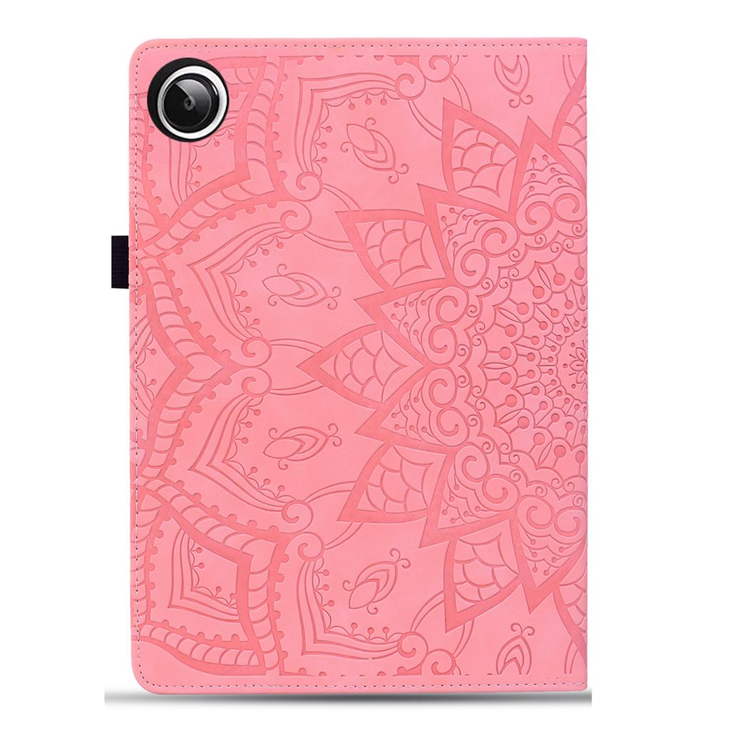 For Honor 600 Lite 5G Wallet Case with Wrist Strap Butterfly Imprint Leather Phone Cover