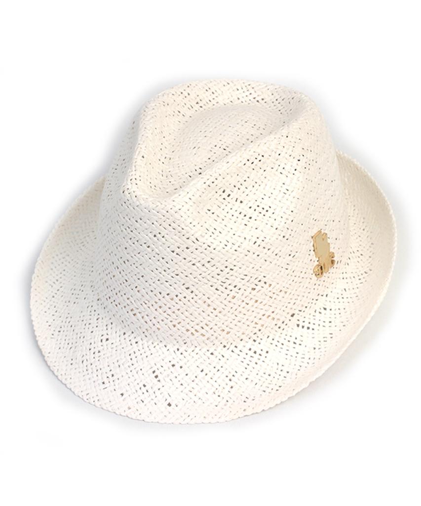Yunibeosyeolkemiseuteuli Bu Swing Simple White Fedora Summer Hat