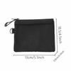 Double Zipper Mesh Earphone Protection Bag Coins Storage Keys Credit Card Holder Pouch Travel Wallet with Lanyard