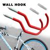 Red Bracket Road Large Wall Mount Bike Wall Stand Holder Cycling Rack Bicycle Hooks Hanging Hook