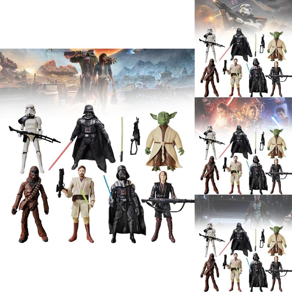 Star Wars Akční figurky Černý Sith a Bílý Clone Trooper 3,75 palce Kloubové PVC Sběratelské předměty