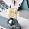 Glass Crystal Aroma Diffuser Bottle Geometric Circular Crystal Ball Toothbrush Holder Aromatherapy Base Home Decoration