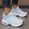 Women's Dopamine Casual Sneakers Lace Up Thick Sole Height Increasing Walking Shoes Comfortable Summer Casual Mesh Women's Shoes