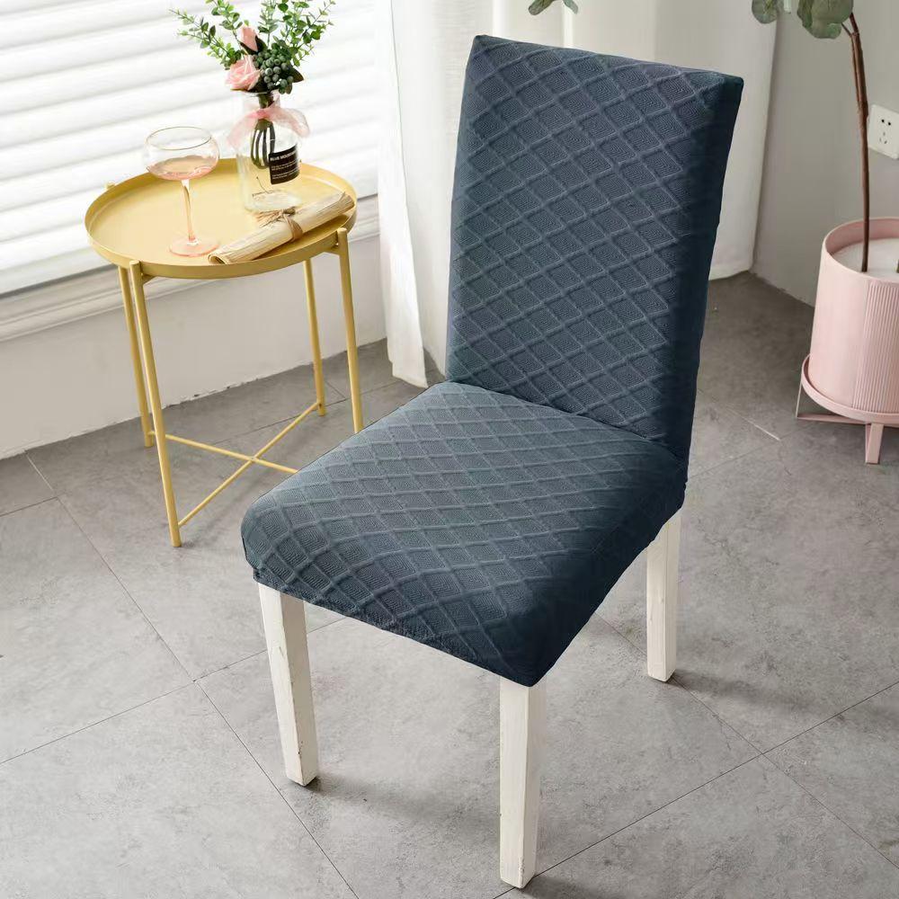 Масштабируемый жаккардовый чехол для стула эластичный чехол для стула пыленепроницаемый монохромный для украшения интерьера для офиса самый дешевый 1 piece 1439₽