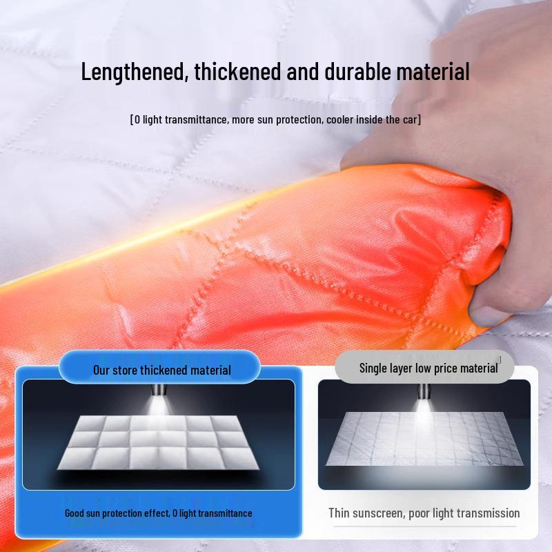 Car Sunshade and Cover: Front Windshield Protection, Heat Insulation, Sun Shelter, Special for Compact Cars