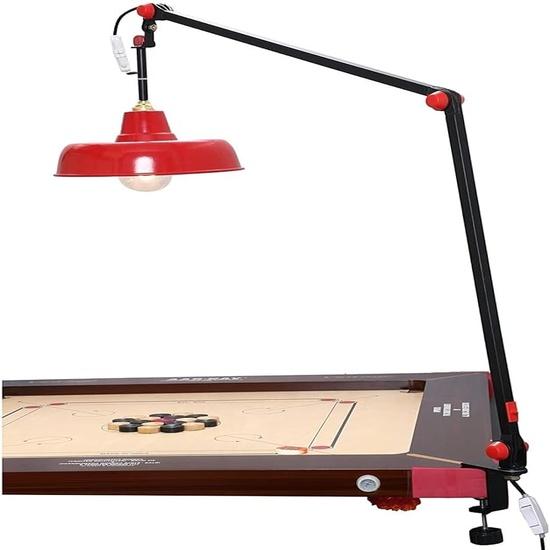 KNK Carrom Lamp Stand Adjustable Stand with Electrical Tournament Height, Angle Adjustment & Light Switch (Bulb Not Included).