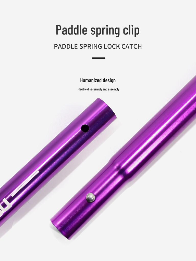 KOETSU S08 Aluminum Alloy Anodized SUP Single-Head Kayak Paddle, Three-Section Paddleboard Accessory