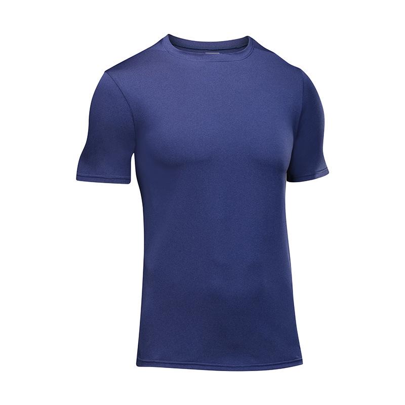 Men's Quick-Dry Ice Silk Running T-Shirt - Solid Color, Short Sleeve, Breathable, Loose Fit