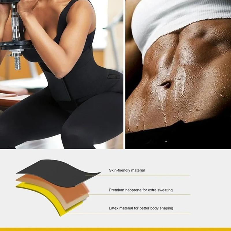 Women's Waist Cincher Anti-Bacterial Firm Control Bandage Wrap Tummy Trimmer Fitness Girdle Slimming Strap Sports