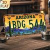 D Flat Pc Vintage Metal Sign WallMounted Decorative Plaque D Flat HD UV Printing Suitable for Home Bar Garage Lawn