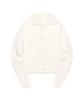 Lee Women'S Collared Boucle Cardigan Ivory