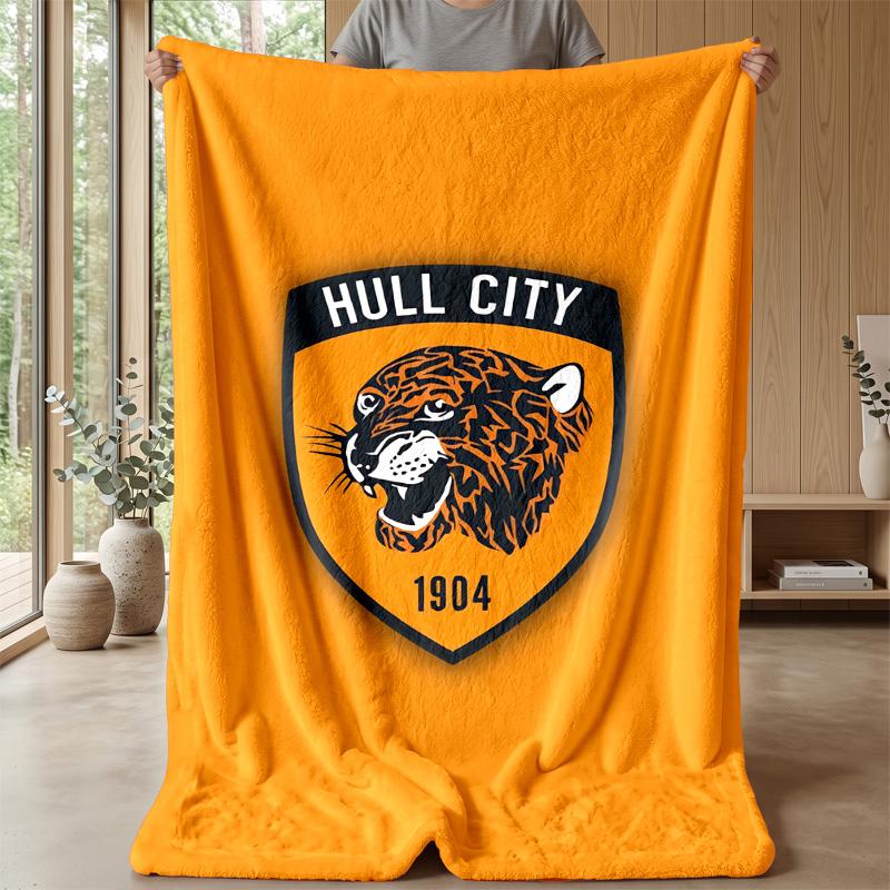 Coperta in Pile Flannel Hull FC Coperta Calda e Accogliente per Divano Letto Viaggio Uso in Tutte le Stagioni