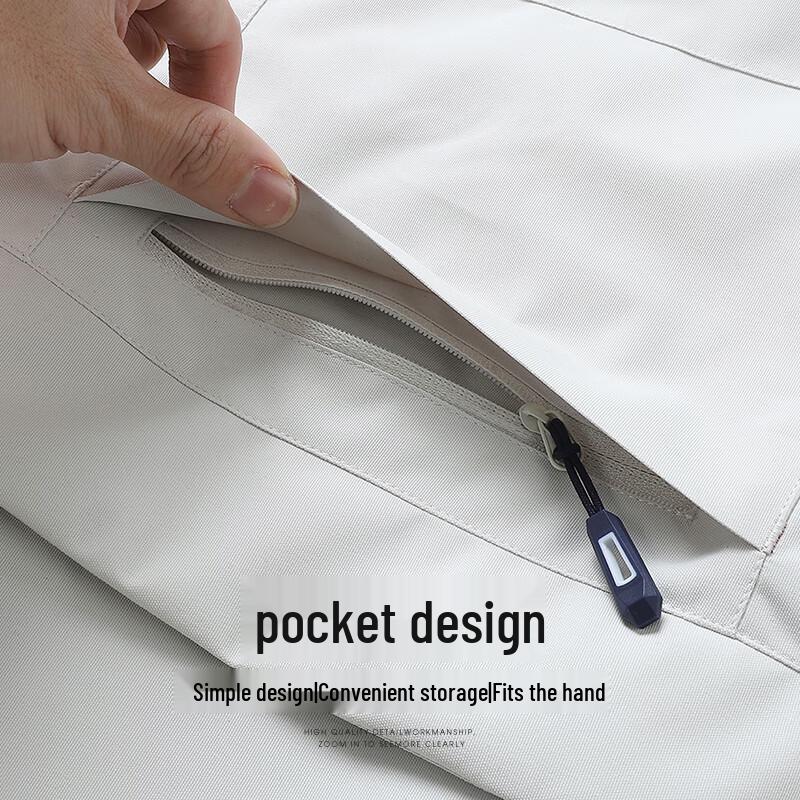 SHANSHAN Men's Detachable Hooded Waterproof Jacket