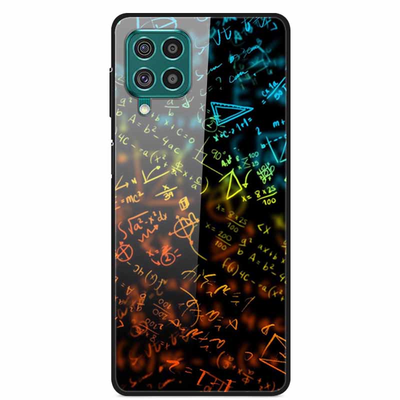 For Samsung M32 Case Tempered Glass Hard Back Cover Case For Samsung Galaxy A12 A22 M32 Phone Case Cover M 32 A 22 Funda Coque