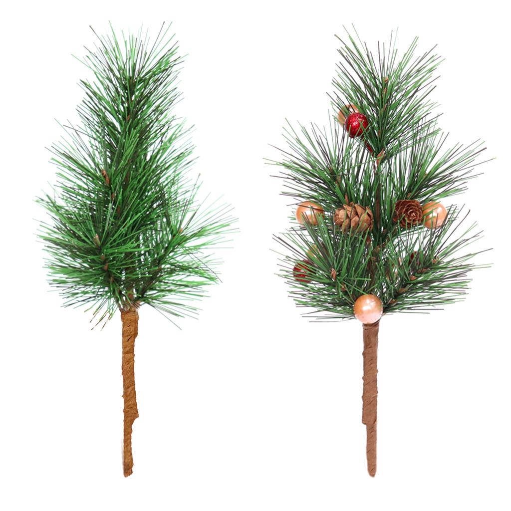 Artificial Pine Pick Greenery Artificial Pine Needles Branches Garland for Home Garden Decoration