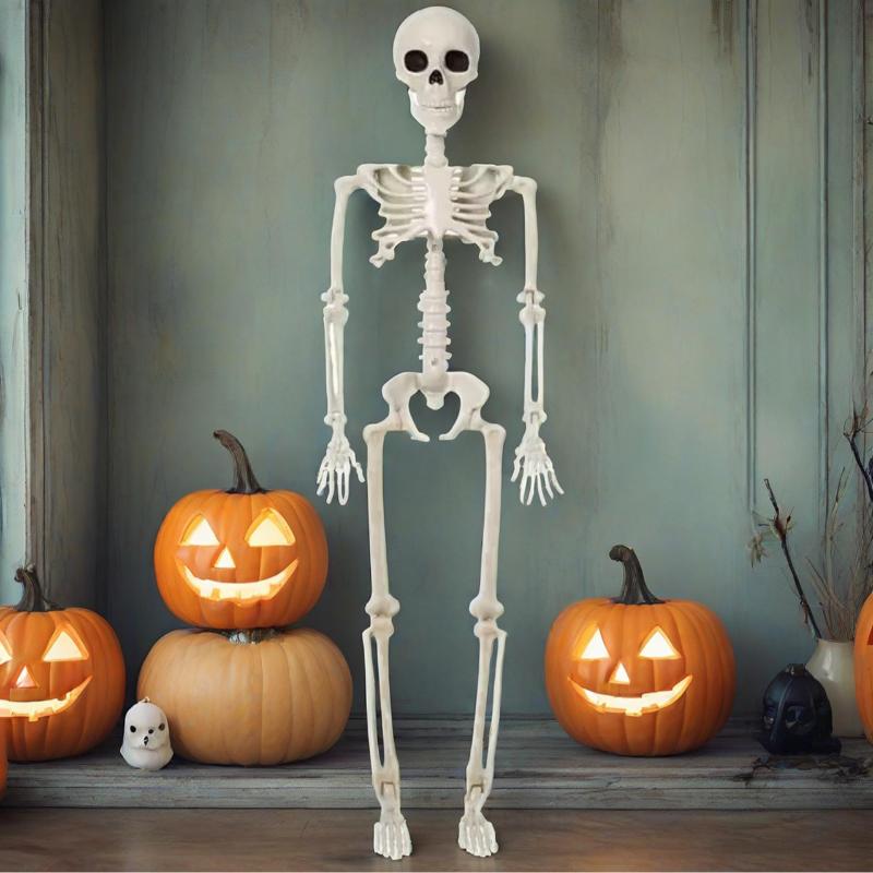 Halloween Human Skeleton 40Cm Movable Skeleton Human Skeleton Halloween Horror Decorations Haunted House Horror Props