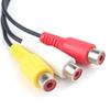 Durable Excellent Male To Female Stereo Jack Cable Video Cable Adapter Cable Cord Connector for TV DVD 3.5mm Mini AV TO 3 RCA