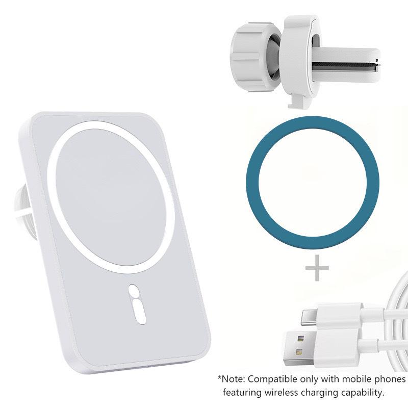Magnetic Magsafe Wireless Car Charger & Phone Holder for Air Vent Navigation