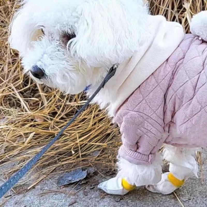 Einweg-Hundeschuhe für Hunde und Katzen, 100 Stück Wasserdichte Atmungsaktive Haustier-Schuhe Pfotenschutz, Einweg-Hundeschuh