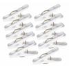 Nishida Clothespins, Nishida Gentle on Clothes AP, Pack of 10, White, 222370, 3.6 x 6.8 x 1.5 cm