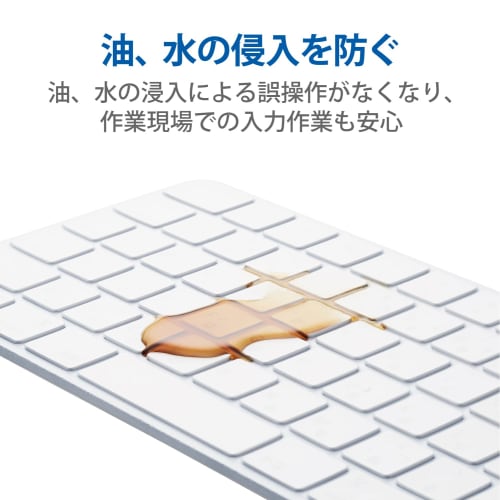 ELECOM Keyboard Cover, Magic Keyboard with Apple Touch ID, Numeric Keypad (JIS) Compatible, Antibacterial, Dustproof, Clear PKP-MACK4