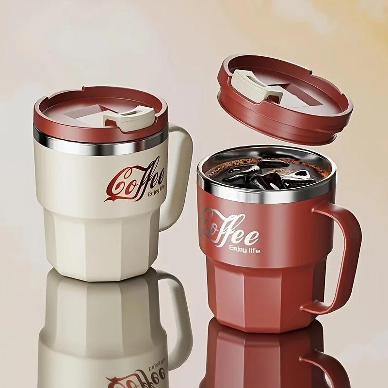 304 Stainless Steel Insulated Cup with Lid | Hot Selling Anti-Drop Household/Office Gift Mug