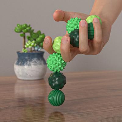 Magnetic Fidget Balls Toys Silicone Sensory Stress Relief Toys Quiet Office Desk Fidget Magnets Ball for Teens Adults Kid