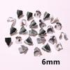 100pcs Stainless Steel 2-7mm Flat Cords Crimp End Beads Caps Clip Tip Fold for DIY Snake Chain Necklace Jewelry Making Findings
