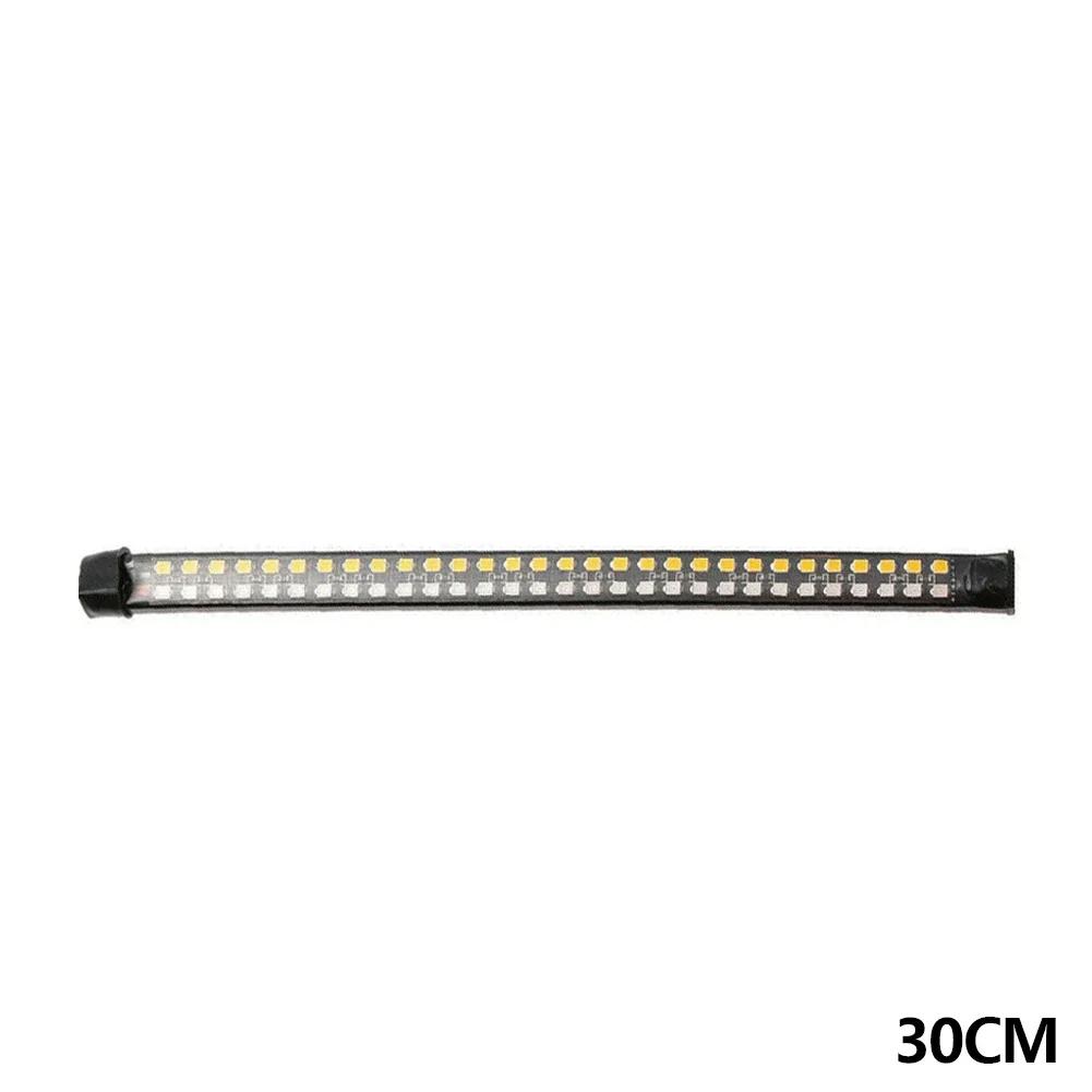 20/30/40cm Motorcycle LED Flowing Turn Signal Indicator Lights Red Strobe Brake Light Tail Lamp Strip Decor Driving Lamps