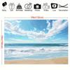 Beach Scene Sea Background, Polyester Material, Summer Theme, No Electricity, Suitable for Weddings, Parties