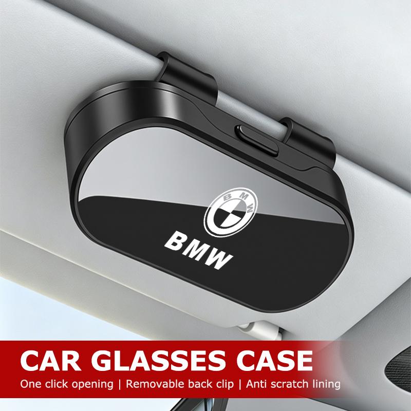 Car Sunglasses Storage Box Glasses Holder Sun Visor Glasses Case For BMW M3 M5 X3 E93 F10 F20 F30 F40 F15 F25 F26 F31 F49 F86
