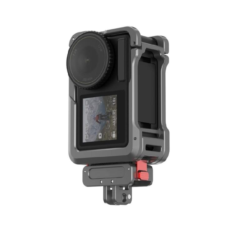 Camera Frame Video Cage Enhances Filming For Action 5Pro Camera Secure Metal Frame With Easy Access Side Window